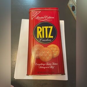 Limited Edition Ritz Crackers Tin vintage